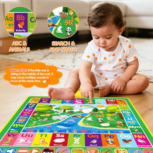 Baby Toys for 1 Year Old Gifts: 3 in 1 Alphabet Animal Piano Music Play Mat | Toddler Toys Age 1-3 Musical Toy 12-18 Months Babies Birthday Christmas Gift for Boys Girls 1 2 3 Year Old