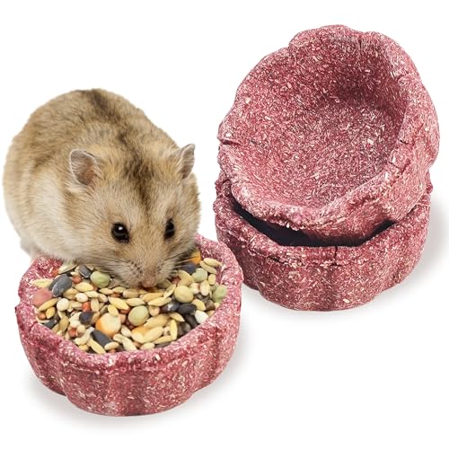 BNOSDM 3 Pcs Hamster Edible Premium Timothy Hay Chew Bowl Purple Sweet Potato Blend Rabbit Treats for Teeth Chewing Chinchilla Chew & Decor Toys for Syrian Dwarf Hamsters Gerbils Mice - color: 3PCS-Timothy & Sweet Potato