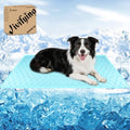 Vivifying Cooling Mat for Dogs, 40" x 30" Waterproof Reversible Dog Cooling Mat with Ice Silk, Thick & Durable Summer Blanket for Sofa, Bed, Crate, Car Seat (Blue) - size: X-Large
