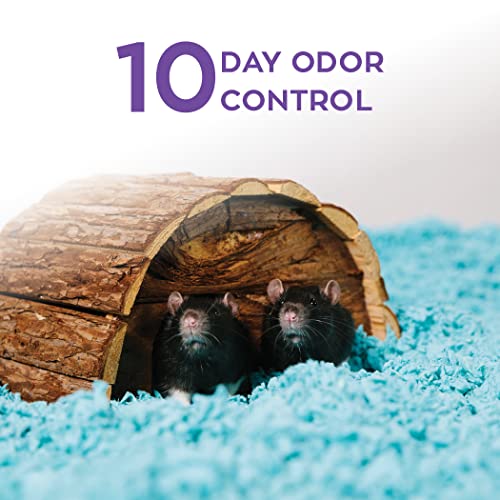 Carefresh Blue Natural Paper Small Pet Bedding, Odor Control, 50L | 2X more absorbent, 99% dust free, odor control, Biodegradable and compostable, For hamsters, rabbits and guinea pigs - color: blue, size: 50 L