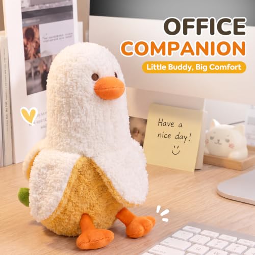 PEACH CAT Banana Duck Stuffed Animal Cute Plushies Small Plush for Kids 7" | Palm-Sized, Self-Standing Stuffed Duck, Soft Toys Gifts for Girls Boys Adults - style: Banana Duck