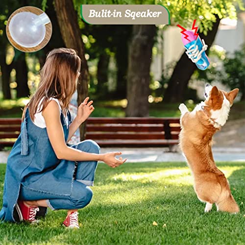 IFOYO Squeaky Dog Chew Toy, Mini Sneaker Interactive Toy for Small Dogs | Durable Mini Sneaker, Built-In Squeaker, Encourages Chewing And Interactive Play, For Puppies And Small To Medium Dogs, Blue