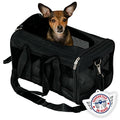 Sherpa Original Deluxe Travel Pet Carrier, Airline Approved & Guaranteed On Board - Black, Medium - size: 17.0"L x 11.0"W x 10.5"H