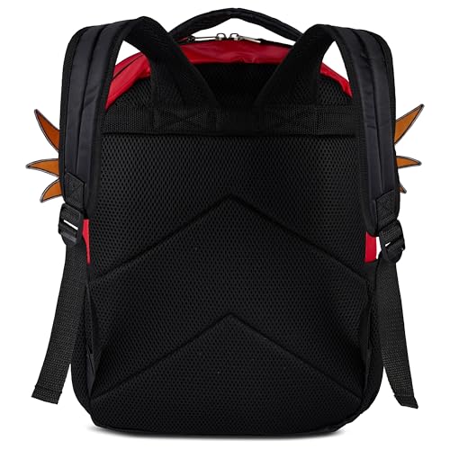 AI ACCESSORY INNOVATIONS Sonic The Hedgehog Backpack for Boys & Girls, Dr. Eggman Big Face 16 Inch Schoolbag with Dr. Eggman Rubber Molded Dangle - style: Dr. Eggman