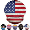 KONVINIT Ergonomic Mouse Pad with Wrist Rest, Small Mousepad with Non-Slip Rubber Base and Smooth Surface, Beach Mouse Pads for Desk, Office Desk Accessories - color: Flag