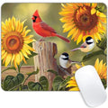 Sunflowers and Songbirds Mouse pad Customized Mousepad Non-Slip Rubber Base Mouse Pads for Computers Laptop Office Desk Accessories Mouse pad - color: Sunflowers and songbirds