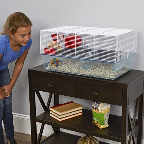 MidWest Homes for Pets Brisby Hamster Cage - color: White, size: 23.6"L x 14.4"W x 11.8"H