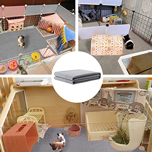 Guinea Pig Bedding, Cage Liners, Washable, Reusable & Leakproof | Premium Fleece Material, Instant Absorbent, Anti-Slip Bottom, Ideal Pee Pads for Small Animals. - size: 15''x29'' (2 Pack)
