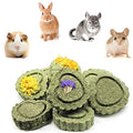 Bunny Chew Toys for Teeth, Natural Pet Chew Toy Hand Made Timothy Hay Cakes for Chinchilla Guinea Pig Hamsters Holland Lop Prairie Dogs Squirrels Gerbils Rabbit Chewing & Molar Teeth, 9.5oz - color: 1 Pack Timothy Hay Circle