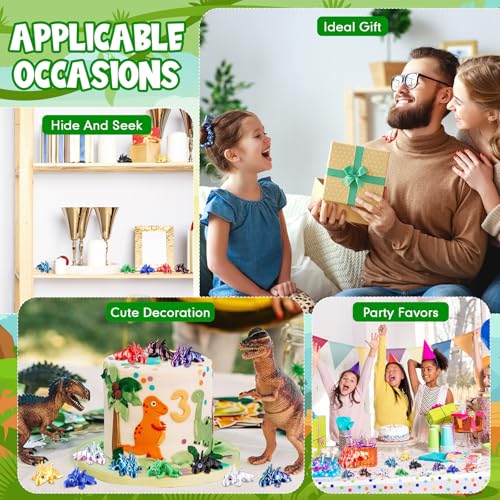 Honoson 12 Pcs 3D Printed Animals 5-7cm, Dragon | Articulated Fidget Animals, Flexible 3D Printed Figures for Stress Relief, Cute Mini Joints for Party Favors and Display - size: 5-7cm, style: Chinese Dragon
