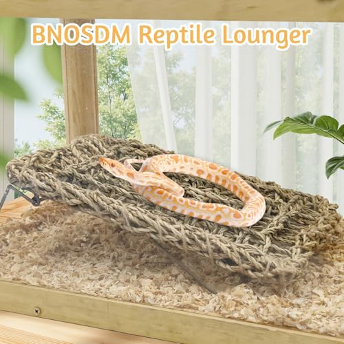 BNOSDM 2PC Reptile Basking Platform for Bearded Dragon Bed Tank Accessories - color: 2PCS Hammock