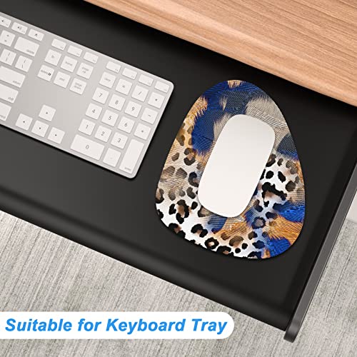 Rimilak Small Mouse Pad 6 x 7 Inch, Irregular Mini Mouse Pad with Non-Slip Rubber Base, Waterproof Compact Mouse Mat for Laptop Computer Wireless Mouse Keyboard Home Office Travel, Blue Gold - color: Blue Gold, size: 7L x 6W inches