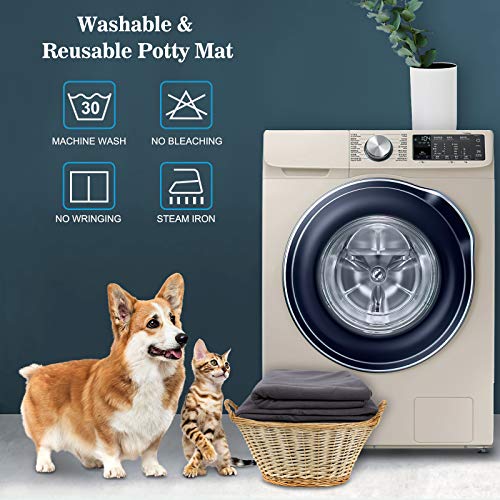 Washable Pee Pads for Dogs, 48"x48" Reusable Pee Pads Non-Slip Dog Pee Pads Heavy Absorbency Puppy Pee Pads Quick Dry Whelping Pads/Waterproof Puppy Training Pad for Playpen, Crate, Floor