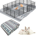 BNOSDM Extra Large Cage Liners for Rabbits 91" X 63" Washable Rabbit Pad Large Bunny Mat Anti Slip Rug for Bunnies Pet Carpet for Chinchillas Cats Guinea Pigs Dogs - size: 91" X 63"