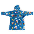 Jay Franco Wearable Throw Blanket – Kids Oversized Plush Hooded Blanket with Pocket, Ultra Soft Cozy Fleece Throw for Lounging, Travel, Blue - Mickey Mouse, 24x32 - Kid - color: Blue - Mickey Mouse, size: Kid