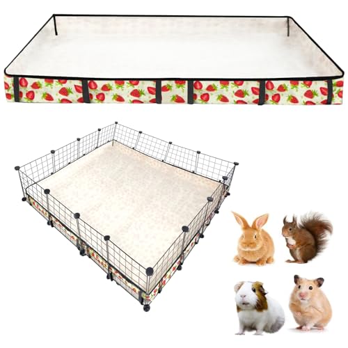 Guinea Pig Cage Liner，Washable Waterproof Oxford Cloth Cage Liners for Small Animals,Hamster Chinchilla Hedgehog Rabbit and Other Small Animals Not Include Cage(48x48 inches) - size: C&C 4x4(48x48 inches)