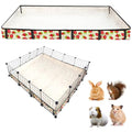 Guinea Pig Cage Liner，Washable Waterproof Oxford Cloth Cage Liners for Small Animals,Hamster Chinchilla Hedgehog Rabbit and Other Small Animals Not Include Cage(48x48 inches) - size: C&C 4x4(48x48 inches)