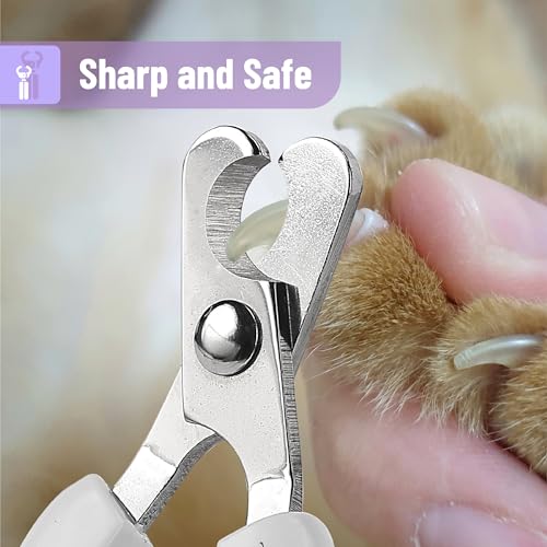 Mr. Pen- Cat Nail Clipper, Stainless Steel | Professional Sharp Cat Claw Trimmer for Small and Medium Cats, Pet Nail Clipper with Sturdy Non Slip Handle - color: Brown