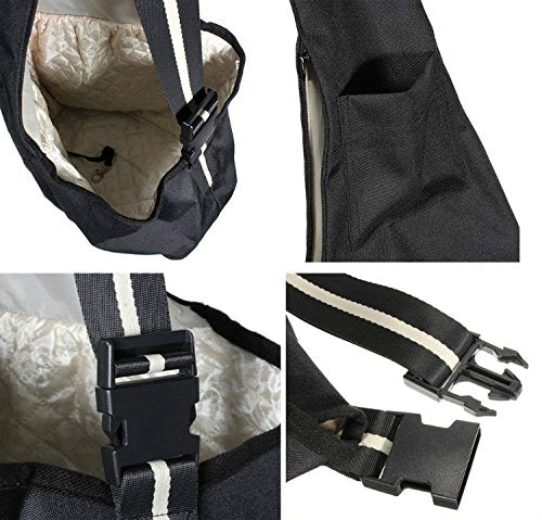 Pet Dog Puppy Cat Carrier Bag Oxford Cloth Sling Dog Doggy Cat Carrier Single Shoulder Bag-Medium,Black - color: Black, size: Medium