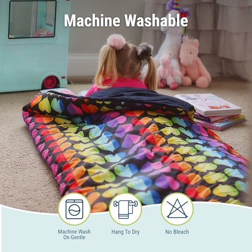 Wildkin Kids Sleeping Bag – Roll-Up Design with Storage Bag for School, Travel & Camping - Strawberry - color: Strawberry Patch
