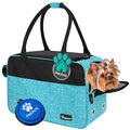 PetAmi Dog Purse Carrier for Small Dogs Cats, TSA Airline Approved Soft-Sided Pet Carrier with Pockets, Ventilated Travel Tote Bag with Bed & Shoulder Strap, Puppy Kitten, Max 12 lbs, Turquoise - color: Turquoise