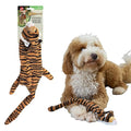 SPOT Skinneeez Jungle Cat 14 Inch Stuffing-Free Plush Squeaky Dog Toy – Soft Interactive Chew Toy for Small and Medium Dogs – Mess-Free Play for Light & Moderate Chewers - style: Mini Jungle Cat