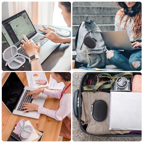 co2CREA Hard Case for Logitech Pebble M350/M350s/M355/i345 Mouse, Graphite | Travel Protection, Soft Anti-Static Lining, Hard EVA Shell, Shockproof Dustproof Water Resistant - color: Graphite Case