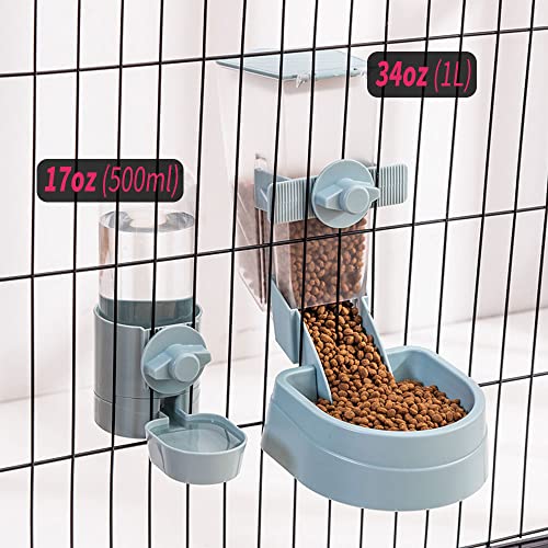 17oz Rabbit Water Bottle, Pet Cage Suspended Dispenser, Hanging Automatic Small Pet Water Bowl for Bunny Cat Ferret - color: Purple