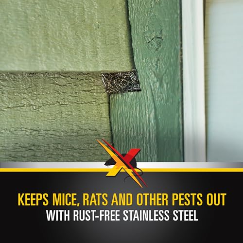 Xcluder Rodent Control Fill Fabric, Large DIY Kit, Stainless Steel Wool, Stops Rats and Mice - style: Large DIY Kit