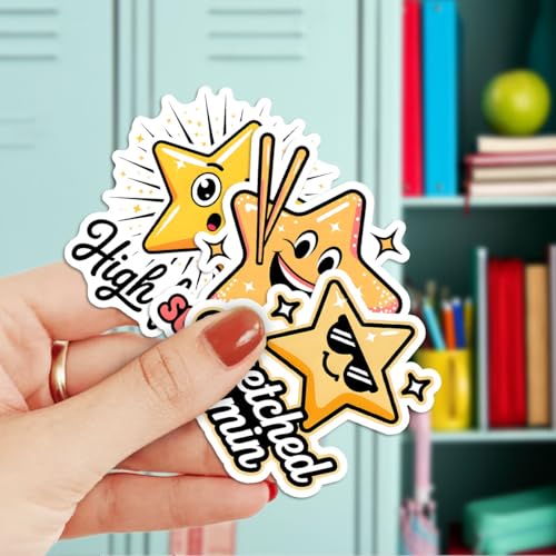 Podagree 60Pcs Gold Stars Sticker Positive Affirmation Stickers | Positive Achievement, Cute Gold Star Reward Vinyl Decals, Motivational Star Stickers, Gifts For Teachers, Students, Planners - color: Gold Star, size: 3in