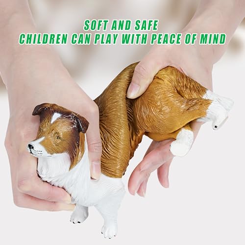 6 Pack Soft Jumbo Farm Animal Toys,Big Realistic Animals Farm Figures for Kids Toddlers Boys Girls 1 2 3 4 5Year Old,Christmas Brithday Gift