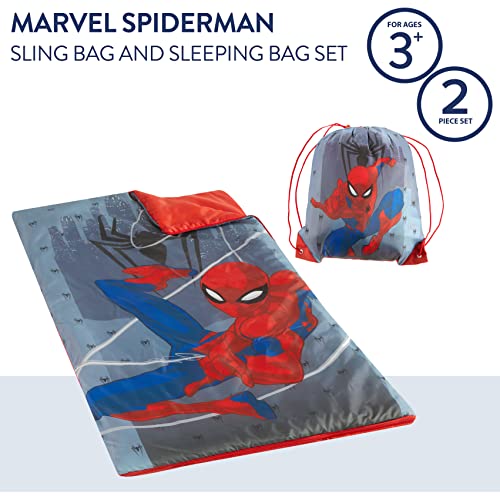Sling Bag Slumber Set - color: Spiderman Grey
