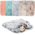 Guinea Pig Blankets 4 Pack, Warm Cozy Fleece Pet Cage Accessories | Washable Cold Weather Small Animal Bedding Mat Cage Liners for Hedgehog, Rabbit, Hamster, Chinchilla (17.7x17.7in) - size: SMALL: 17.7"*17.7"