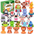 24PCS Party Favors for Kids, Animal Squishy Toys, Goodie Bag Pinata Fillers, Safari Wild Birthday Decorations, Treasure Chest Classroom Prizes,Easter Halloween Christmas Stocking Stuffers Gifts - style: Animal