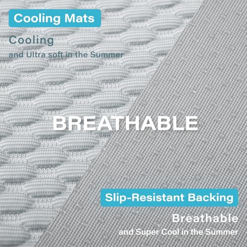 MICROCOSMOS Pet Cooling Mat & Sleeping Pad- Breathable Bubble Surface, EZ Clean. Keep Cooling for Pets, Kids and Adults in Summer.(GreyWhite, 36" x 36") - color: GreyWhite, size: 36" x 36"