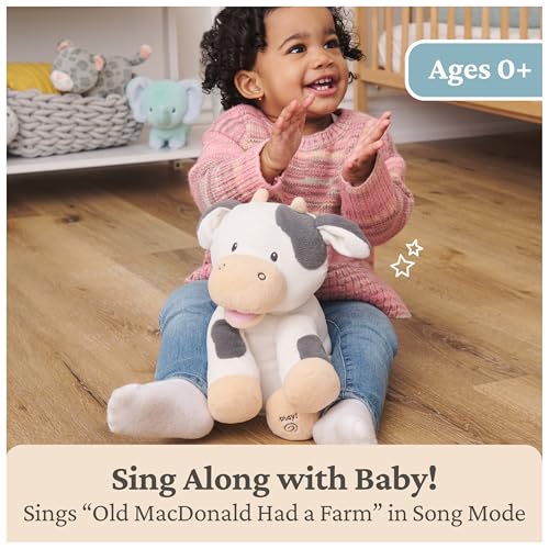 GUND Baby Buttermilk Cow 12-Inch Interactive Animated Musical Baby Toy - style: Buttermilk