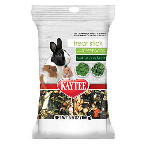 Kaytee Small Animal Treat Stick with Superfoods, Spinach & Kale, 5.5 oz - size: 5.5 Ounce (Pack of 1), style: Spinach & Kale
