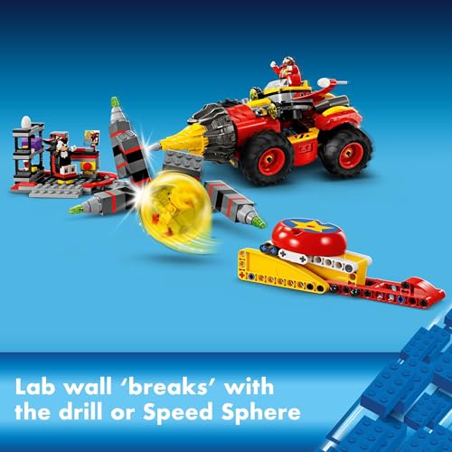 LEGO Sonic The Hedgehog: Super Sonic vs. Egg Drillster Gaming Toy with Shadow and Dr. Eggman, Toy Building Set for Boys and Girls Ages 8 and Up, 76999