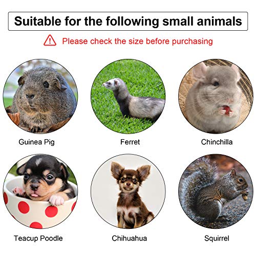 4 Pieces Ferret Harness and Leash Set Ferret Leash Small Pet with Cute Bowknot and Safe Bell Decor Chest Strap Harness for Outdoor Walking Rabbit Guinea Pig Bunny Hamster Puppy Kitten(Small)