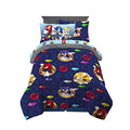 Franco Kids Bedding Super Soft Comforter and Sheet Set with Sham, 5 Piece Twin Size, Sonic The Hedgehog, Anime - color: Sonic the Hedgehog, size: 5 Piece Twin Size