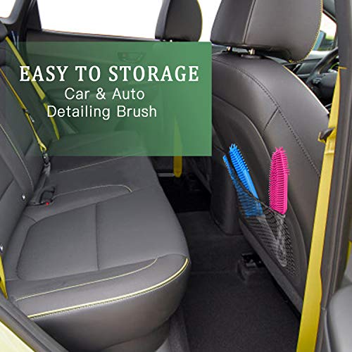 Pet Hair Remover,Car & Auto Detailing Brush,3 Pieces | Lint Remover for Dogs Cats, Rubber Massage Brushes for Furniture, Car Interiors, Carpet