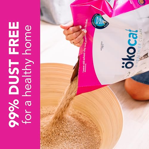 ökocat Super Soft Wood Unscented Clumping Cat Litter, 10.6 Pounds - Natural Ingredients, Stops Odor, Clumps Solid, 99% Dust Free, Great for All Cats, Sensitive Paws, Kittens | Ideal for cats with sensitive paws and kittens, Clay-like texture for easy tran