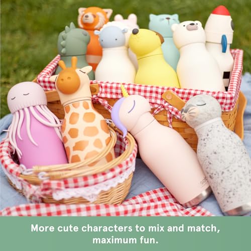 asobu Bestie Water Bottle, Cute Collectible Character, Leak Proof, BPA Free | 16 oz, Stays Cold 24 Hours, Double Wall Vacuum Insulation, Food Grade Stainless Steel, Spill Resistant, Great Gift Idea - color: SHELDON THE TURTLE
