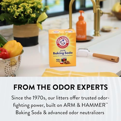 ARM & Hammer Hardball Clumping Cat Litter, Garden Bloom, 14.5 Lbs | Lightweight 5-in-1, 24/7 Odor Control, Easy Clean Up, Non-Clay Formula, 99.9% Dust-Free, Multi-Cat - size: 14.5 LBs