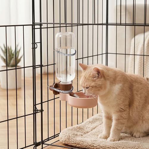 10Pcs Extension Spring with 2 Clips, Spring Clips for Rabbit Water Bottles, Wire Cage Clip for Small Pet Water Bottle