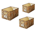 Foldable Animal Leopard [Set of 3] Storage Bins, Collapsible Fabric Organizer Container Boxes w/Handles –10L & 19L & 34L Capacity - color: 3 Set Leopard
