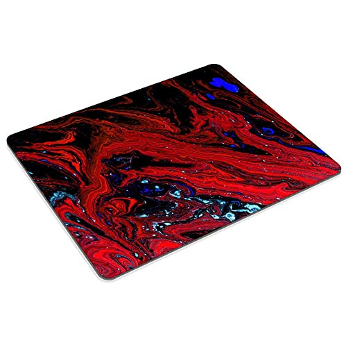 Red Magma Marble Mouse pad Customized Mousepad Non-Slip Rubber Base Mouse Pads for Computers Laptop Office Desk Accessories Mouse pad (Red Magma Marble) - color: Red Magma Marble