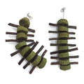 Bunny Chew Toys for Teeth, 2 PCS Organic Apple Wood Molar Sticks with Timothy Hay Circles for Bunny Chinchilla Guinea Pig Hamsters Holland Lop Prairie Dogs Squirrels, Improves Dental Health - color: 2 PCS Apple Stick String