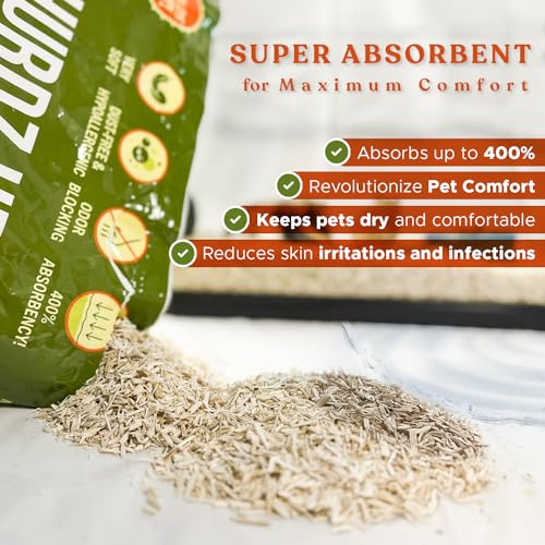 Bedding 8 lb for Chickens, Reptiles & Small Animals – Lasts 4X Longer, Low Dust, Ultra Absorbent Natural Bedding for Rabbits, Guinea Pigs, Rats & Pet Cages - size: 8 lbs.