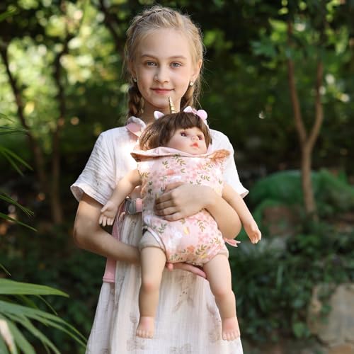 GAGAKU Doll Carrier, Reborn Baby Doll Accessories, Dolls Carrier Pretend & Role Play Toy for Kids Ages 3+ Toddlers - Pink - Rabbit Garden - color: 6_pink Rabbit Garden